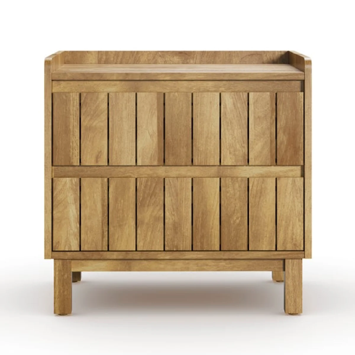 Humphrey 2 Drawer Bedside, Mango Wood Effect – image 7