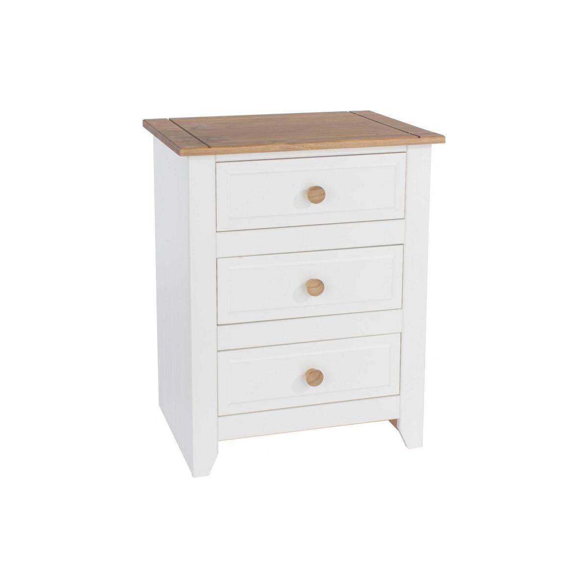Quitman Capri Bedside Cabinet White – image 2