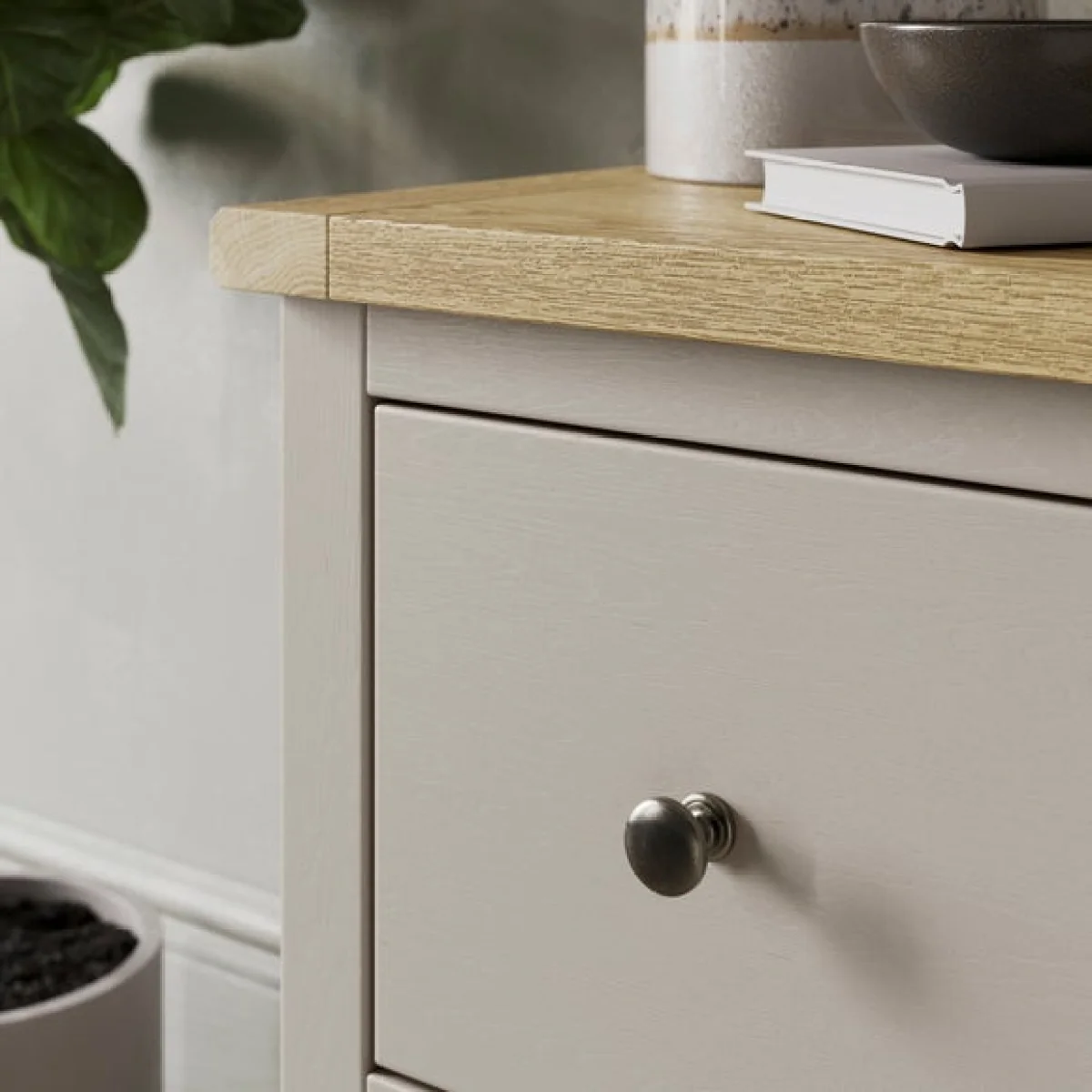 Olney Slim 2 Drawer Bedside Table – image 4