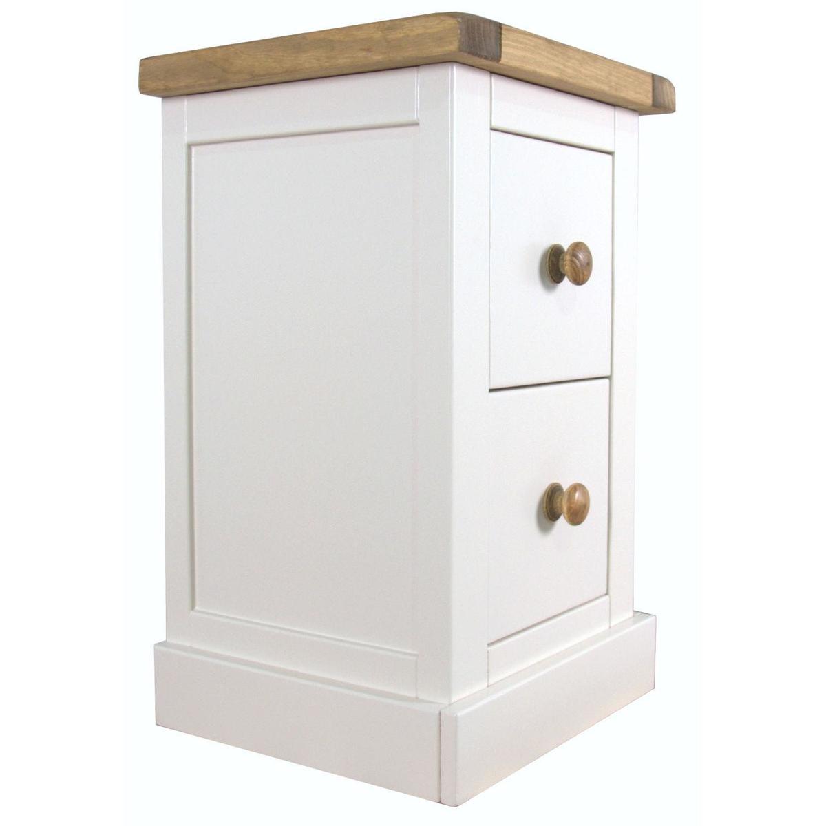 Joplin 2 Drawer Bedside White – image 2