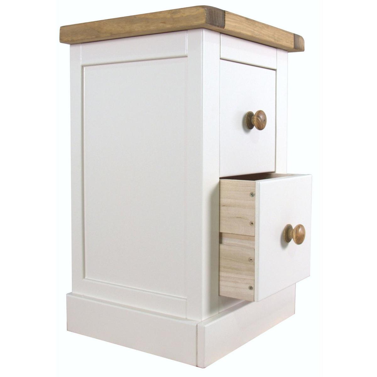 Joplin 2 Drawer Bedside White – image 3