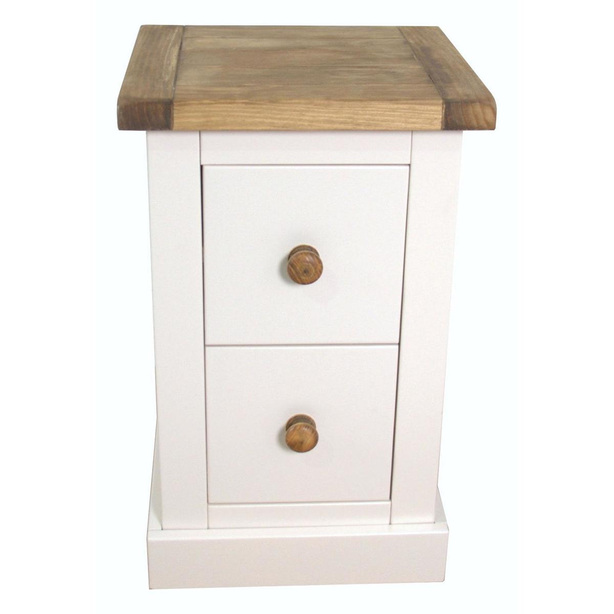 Joplin 2 Drawer Bedside White – image 4