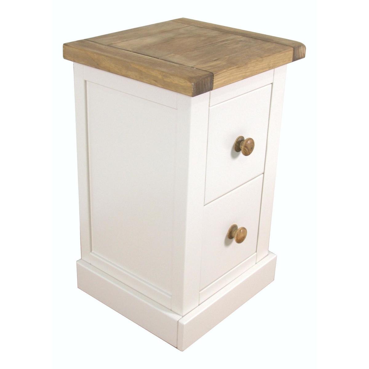Joplin 2 Drawer Bedside White – image 5