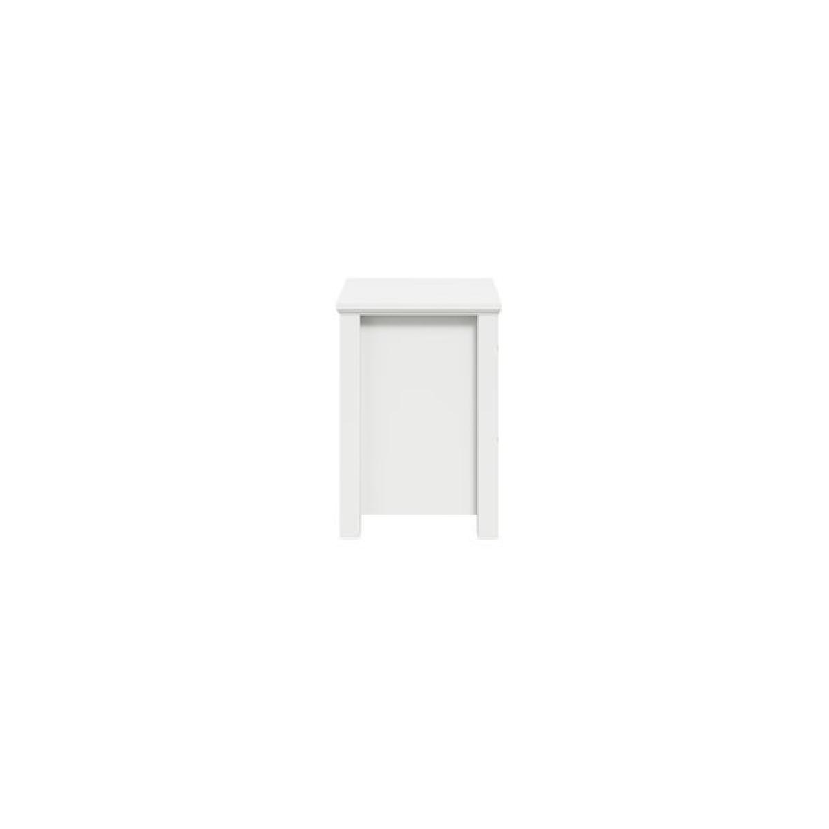 Ives 2 Drawer Bedside Cabinet, White – image 4