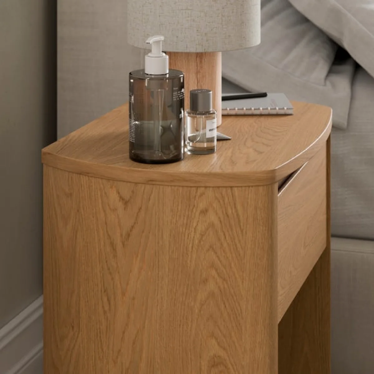 Stevie Compact 1 Drawer Bedside Table – image 3