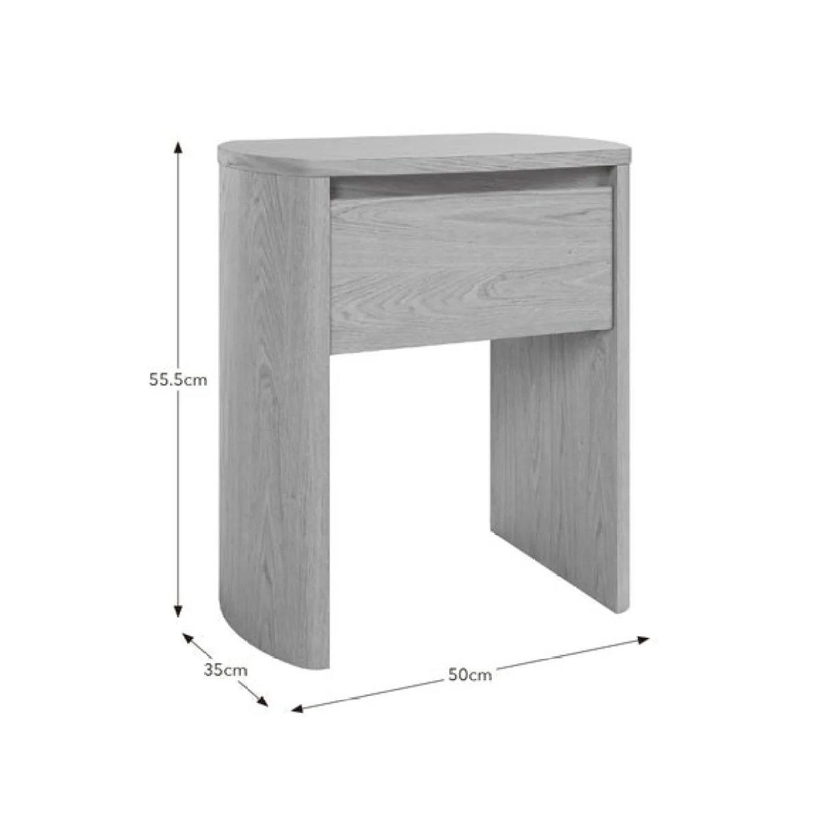 Stevie Compact 1 Drawer Bedside Table – image 7
