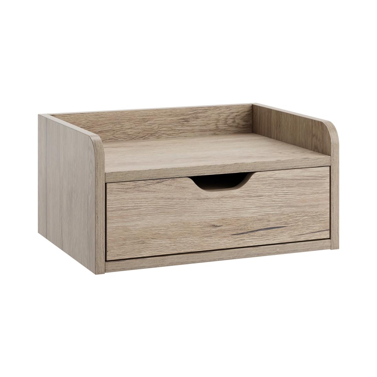 Cilla 1 Drawer Floating Bedside Table, Grey Oak Effect – image 5
