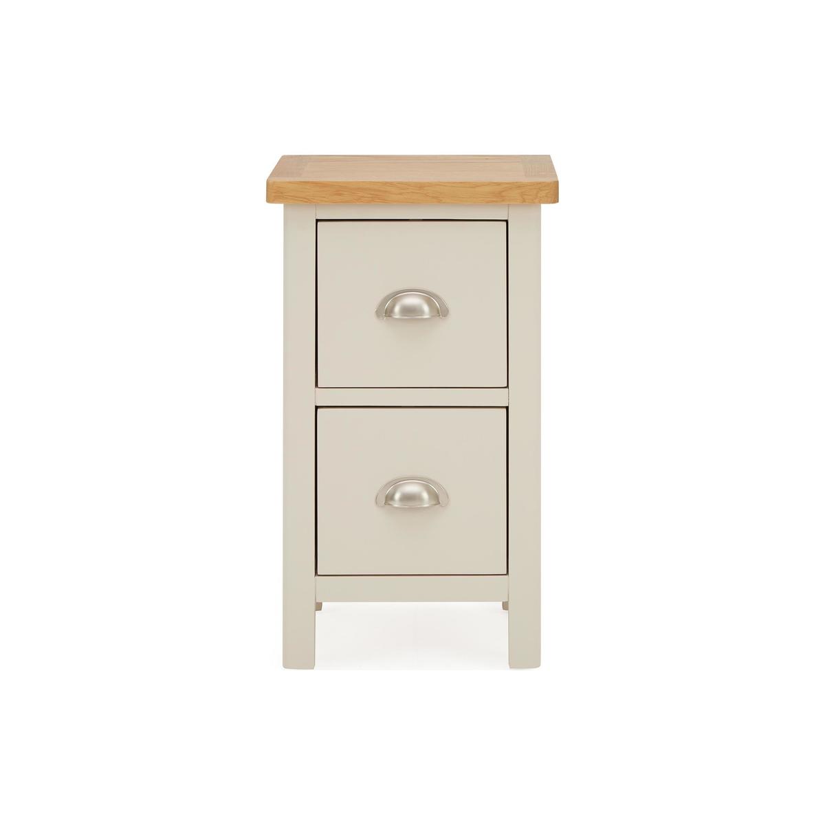 Brixham Truffle 2 Drawer Bedside Table Truffle – image 2