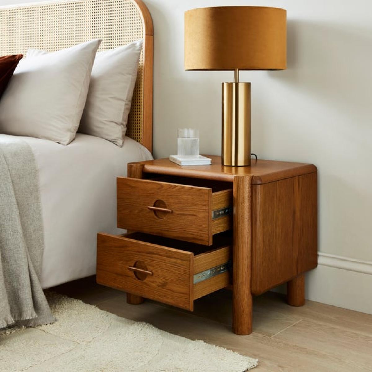 Reeva 2 Drawer Bedside Table – image 3