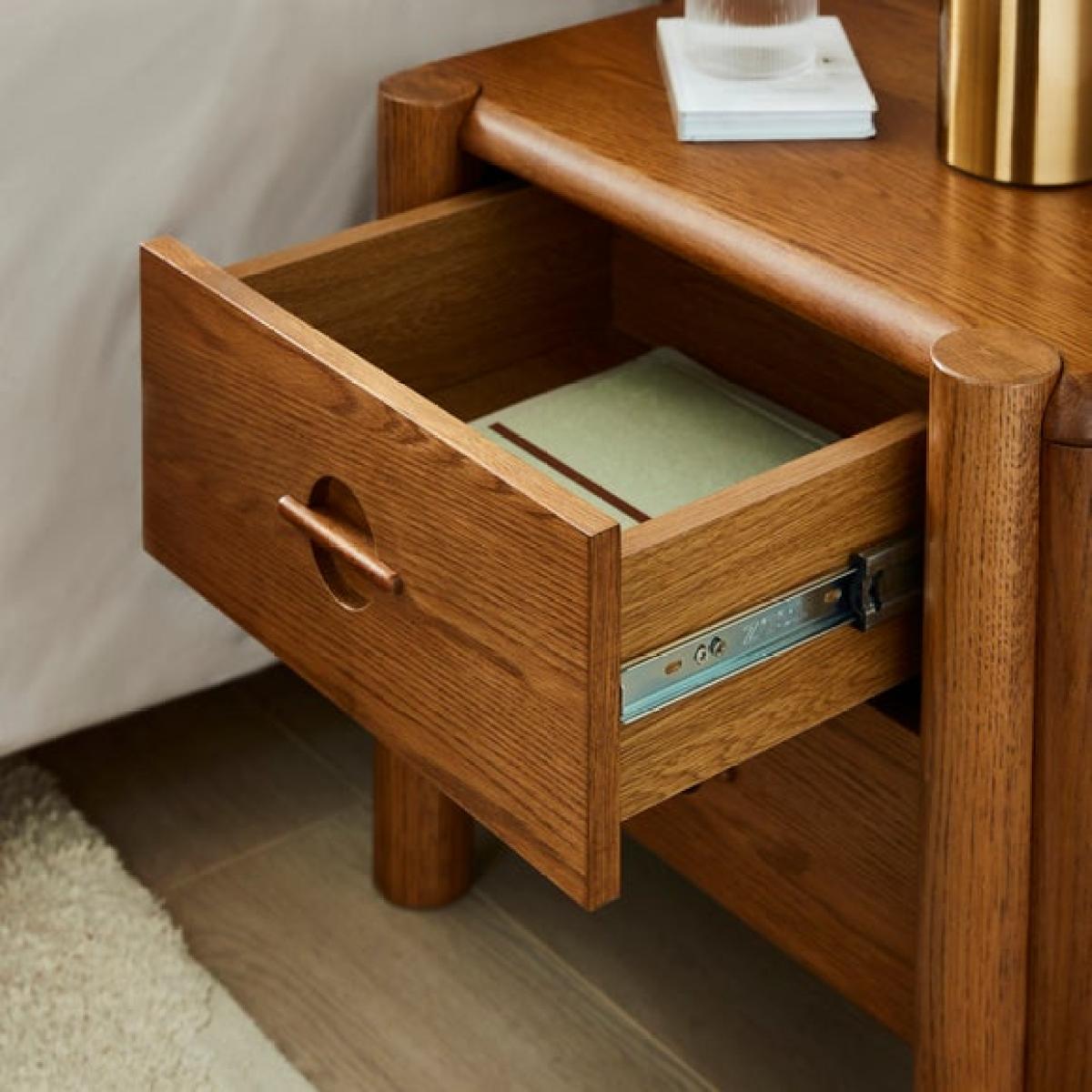 Reeva 2 Drawer Bedside Table – image 4