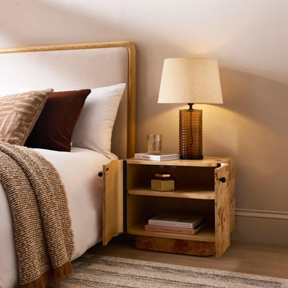 Seana 2 Door Bedside Table – image 2