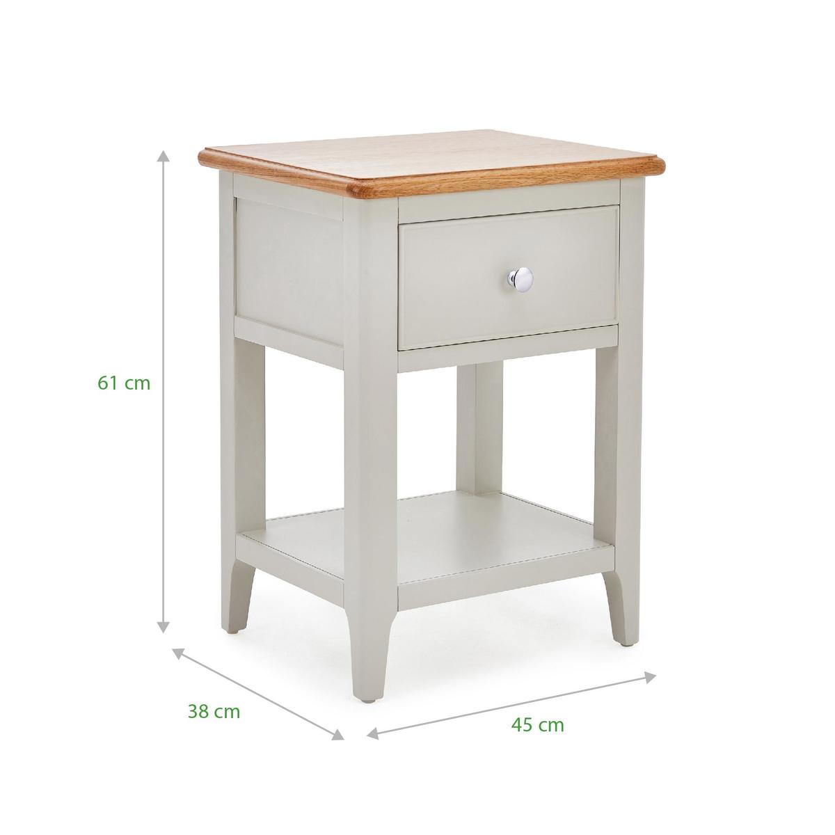 Freya Bedside Table Grey – image 7