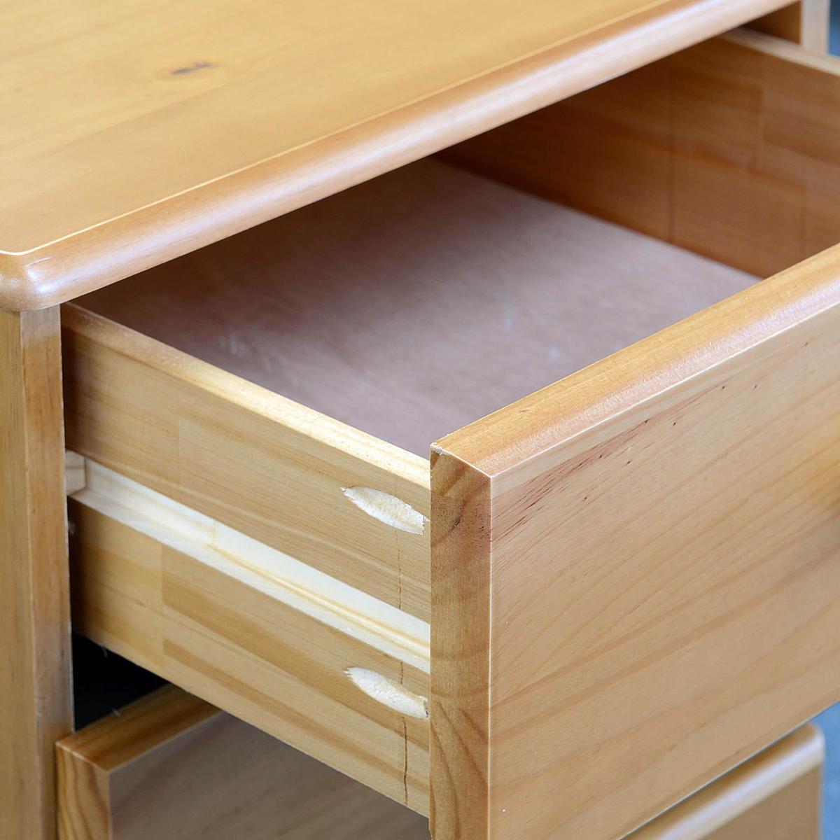 Sol Wooden Bedside Unit Natural – image 2