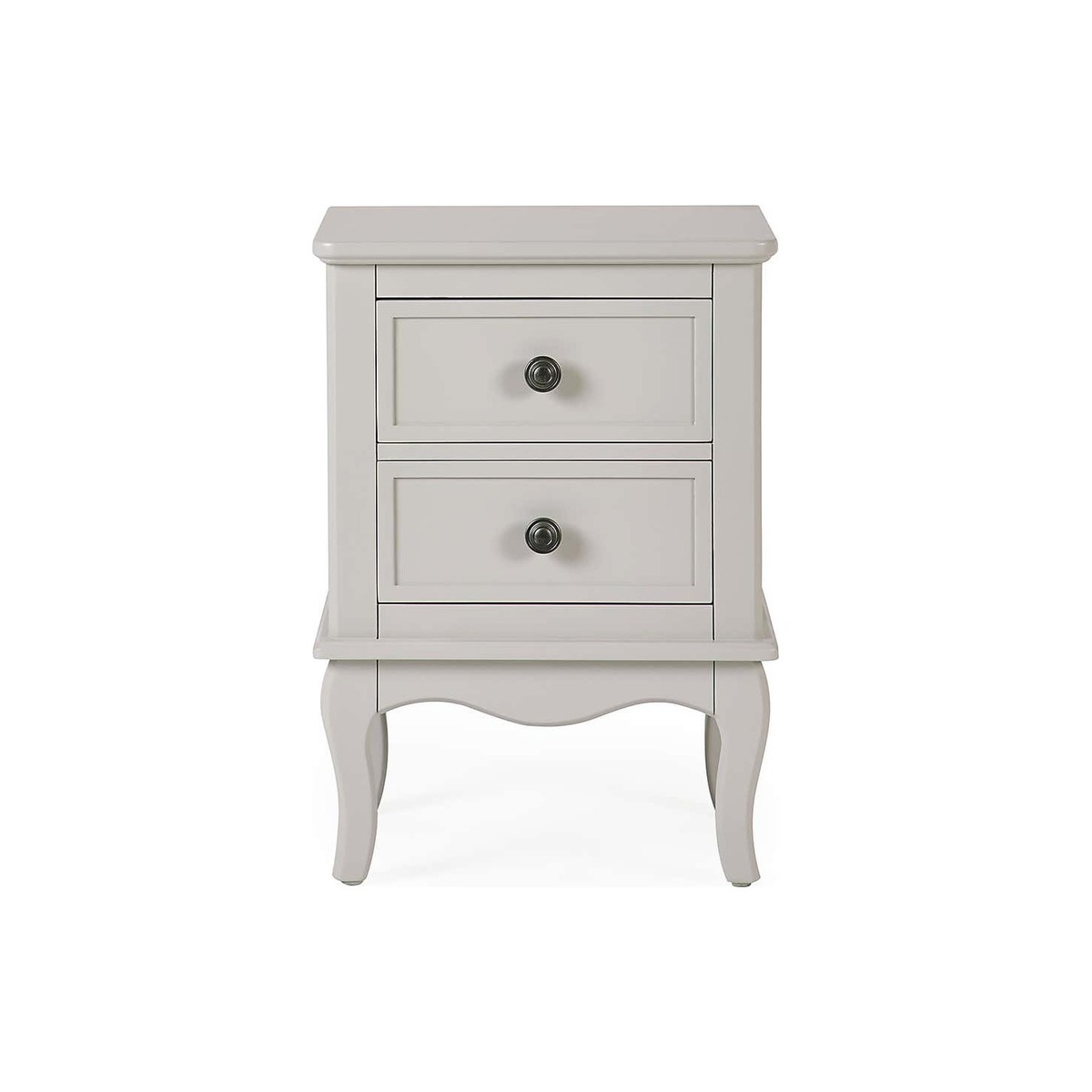 Clara 2 Drawer Bedside Table Grey – image 2
