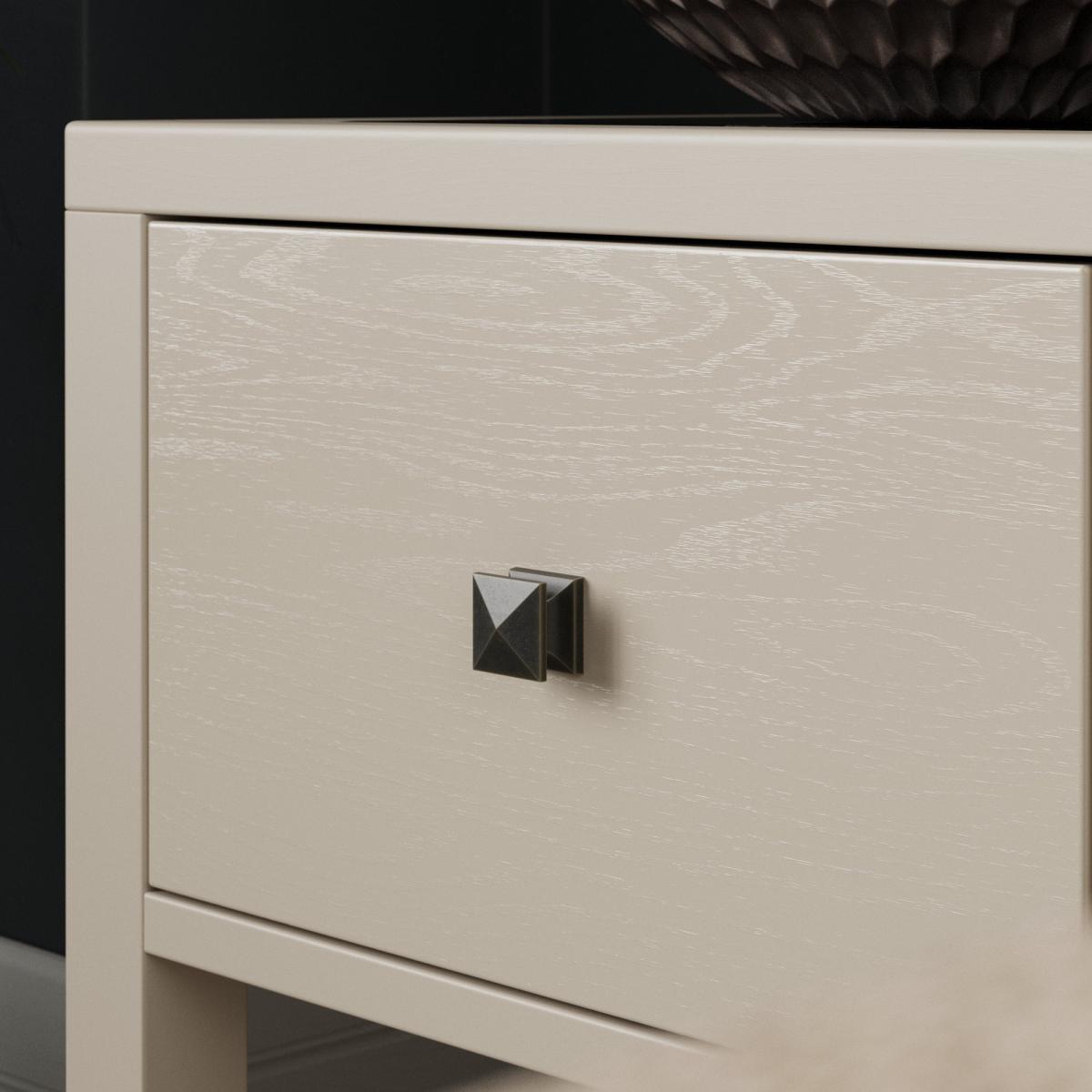 Luxe 1 Drawer Slim Bedside Table Natural – image 4