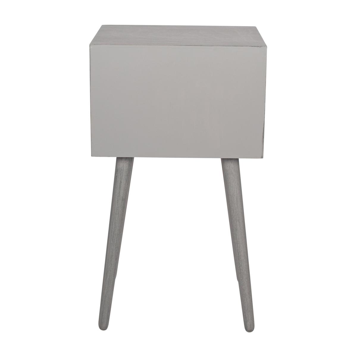 Pacific Chaya 2 Drawer Bedside Table, Grey Pine Grey – image 5