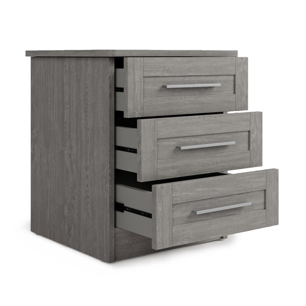 Toby 3 Drawer Bedside Grey Grey – image 4