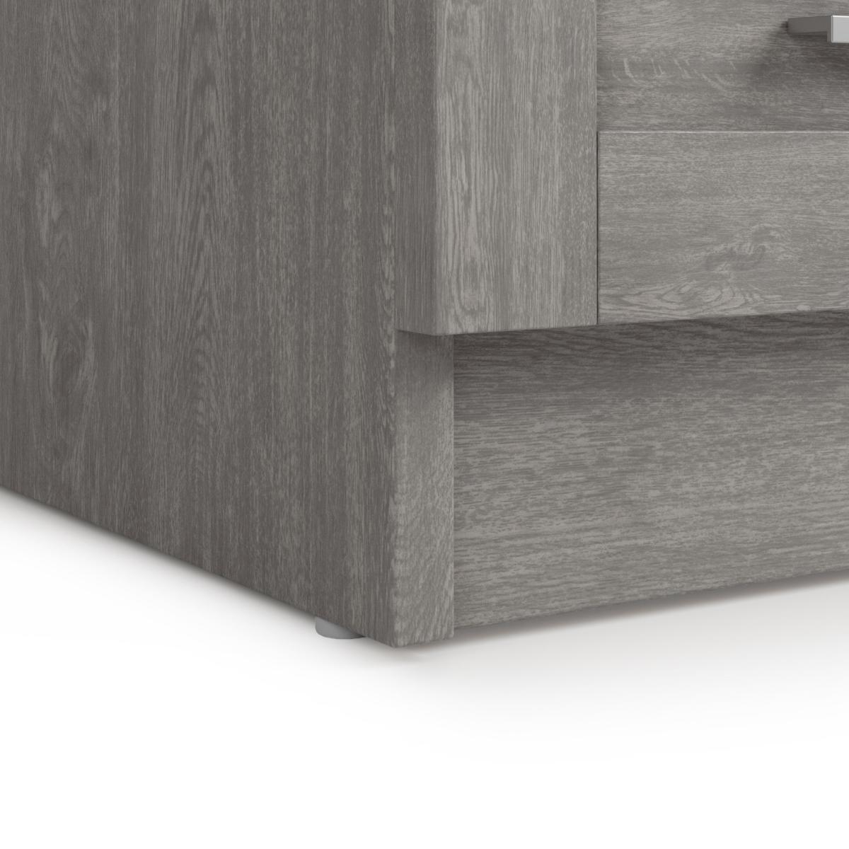 Toby 3 Drawer Bedside Grey Grey – image 7