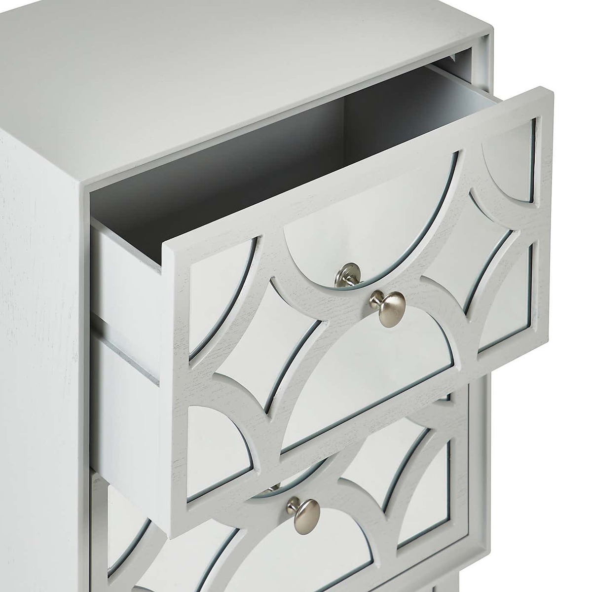 Delphi 2 Drawer Bedside Table Grey – image 5