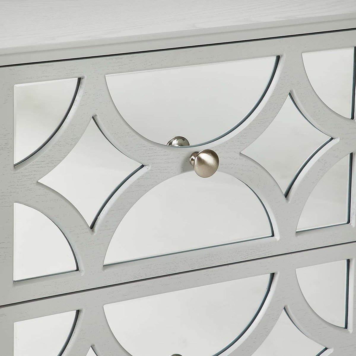 Delphi 2 Drawer Bedside Table Grey – image 6