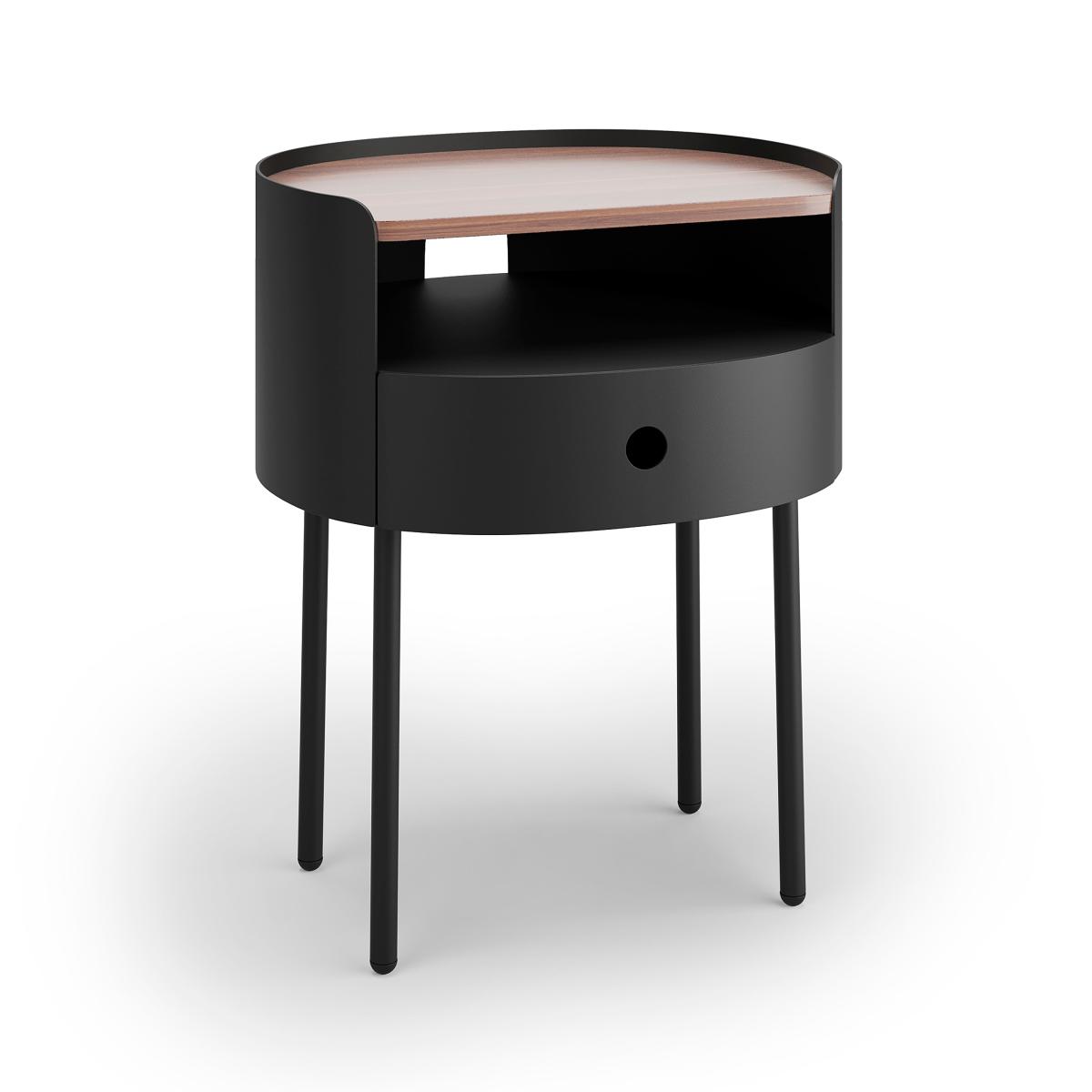 Elements Griffin Compact Bedside Table Black – image 6