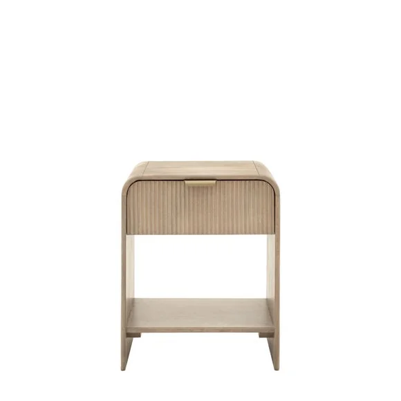 Cedar & Sage Ontario Mango Wood 1 Drawer Wide Bedside Table – image 5