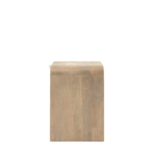 Cedar & Sage Ontario Mango Wood 1 Drawer Wide Bedside Table – image 7