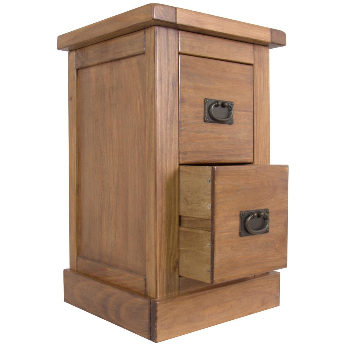 Olton 2 Drawer Bedside Natural – image 3