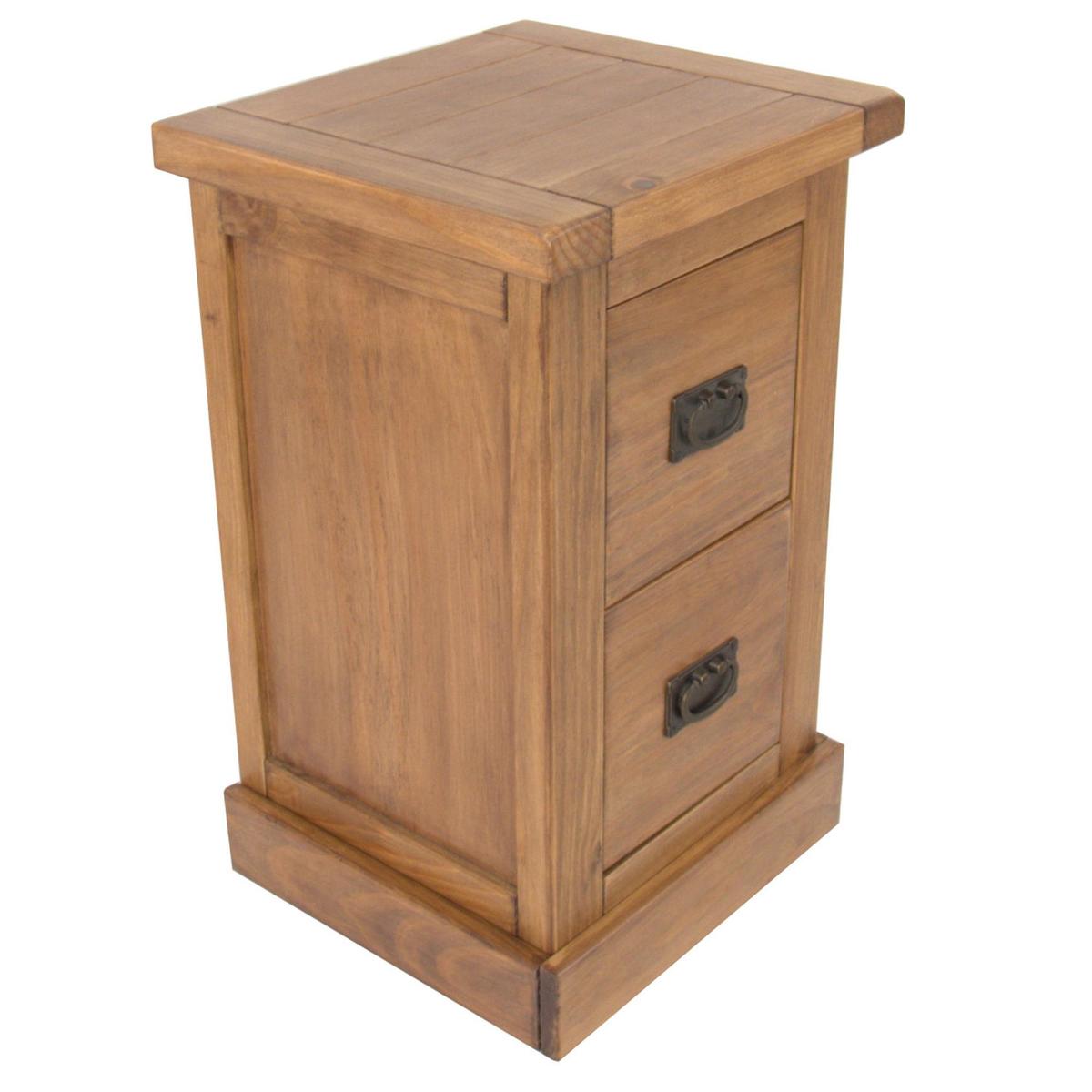 Olton 2 Drawer Bedside Natural – image 4