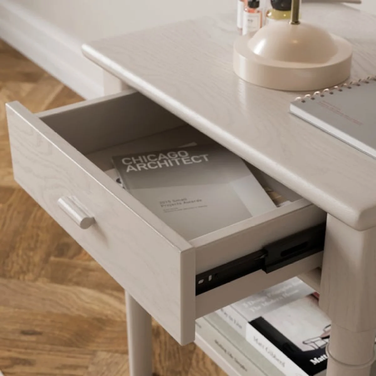 Dulcie 1 Drawer Bedside Table – image 3