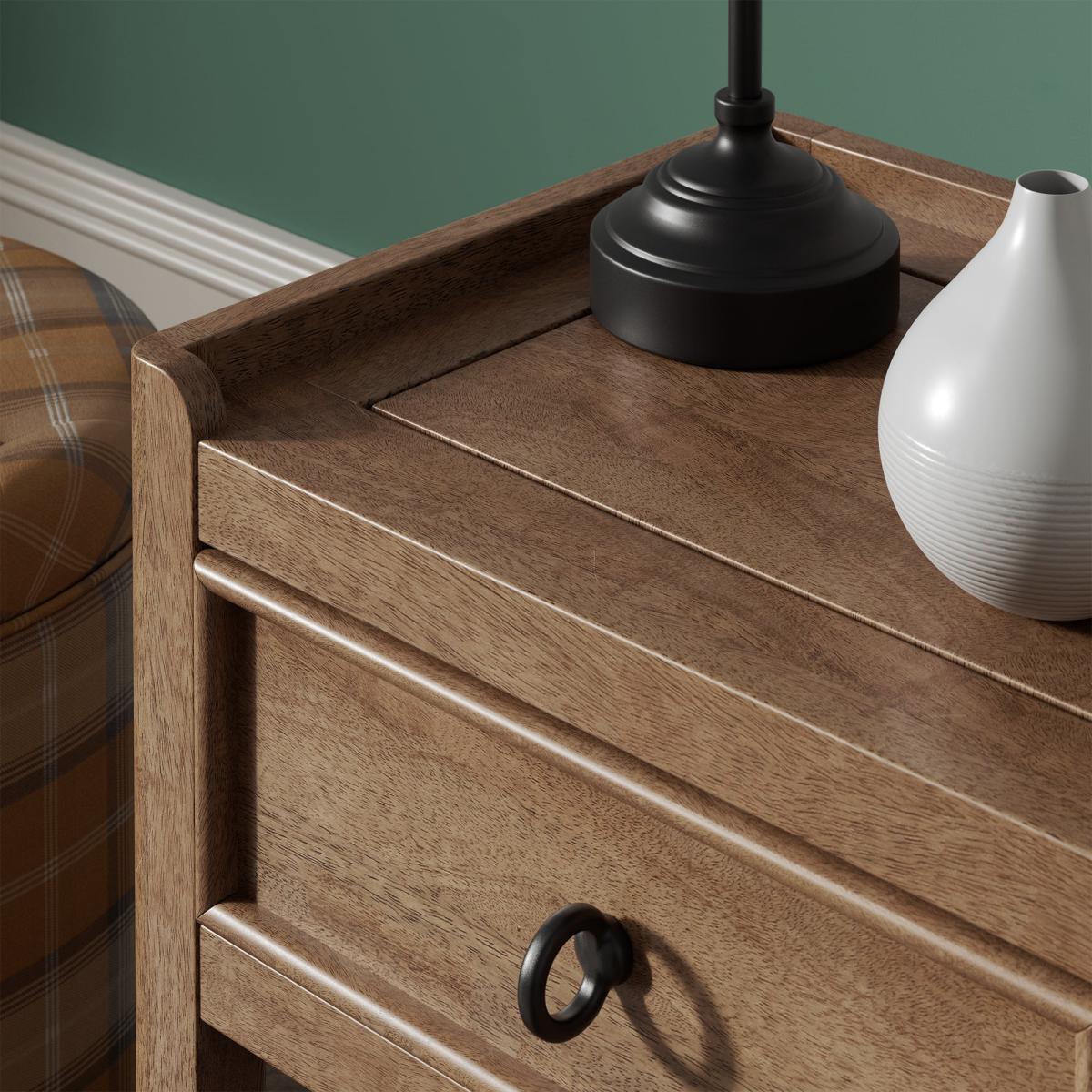 Portland 1 Drawer Bedside Natural – image 5
