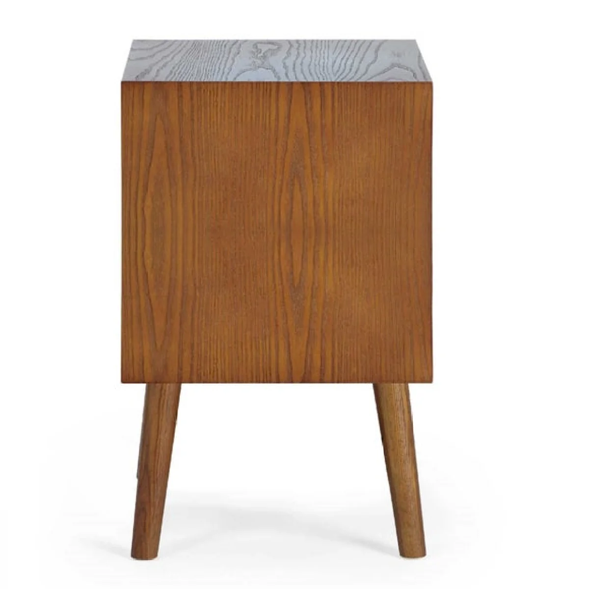 Return - Lowry 2 Drawer Bedside Table, Dark Wood – image 4