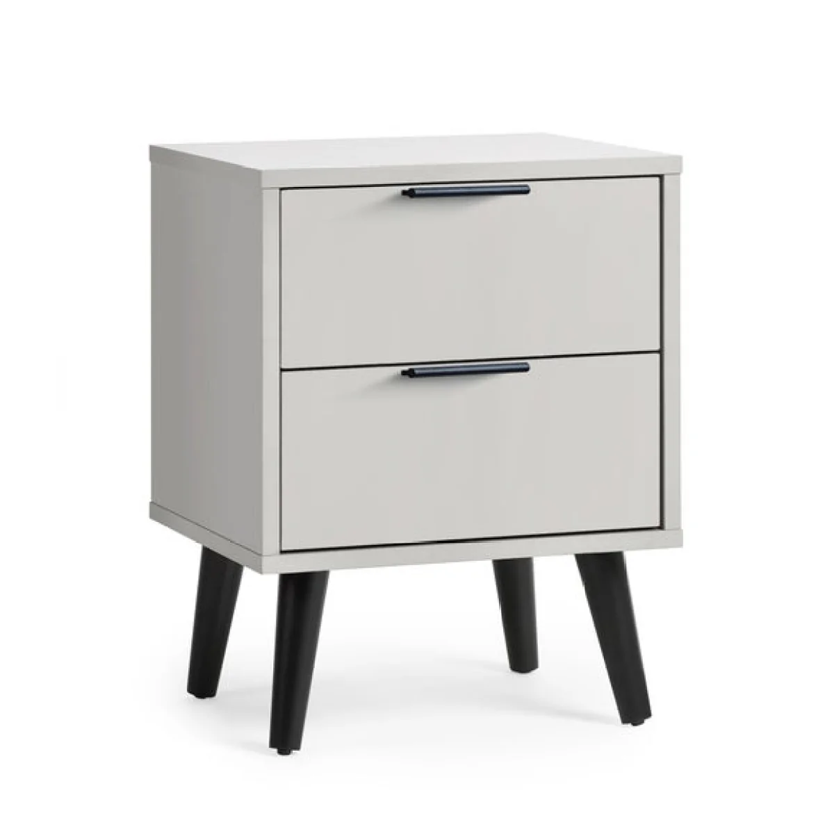 Return - Alba 2 Drawer Bedside Table, Silk Grey – image 2