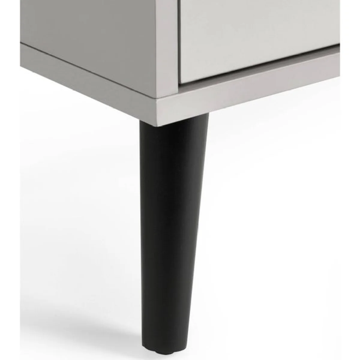 Return - Alba 2 Drawer Bedside Table, Silk Grey – image 5