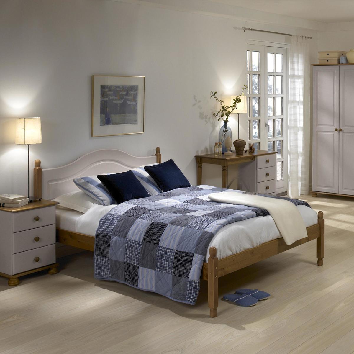 Colburn Grey 3 Drawer Bedside Grey – image 3