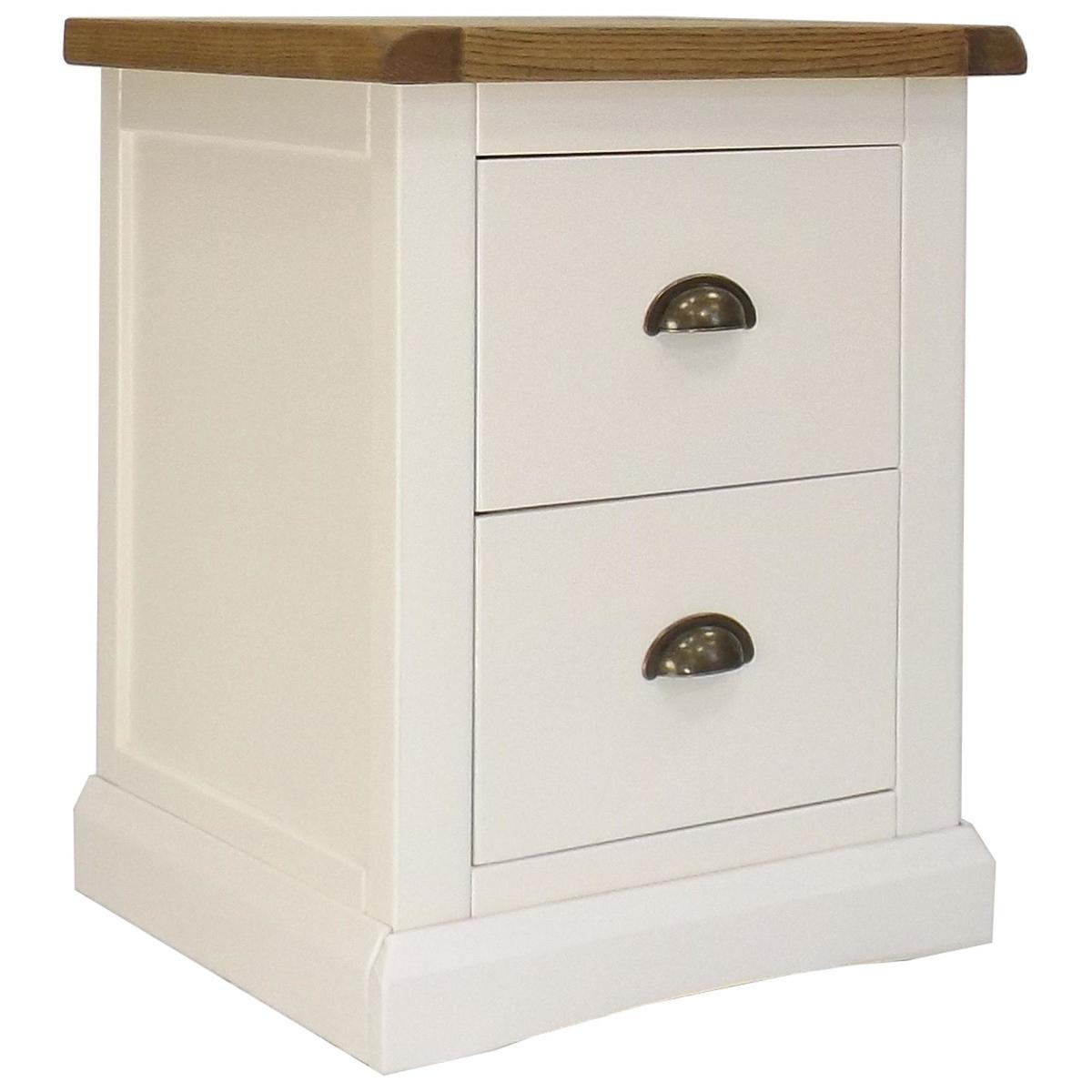 Harper 2 Drawer Wide Bedside White – image 4