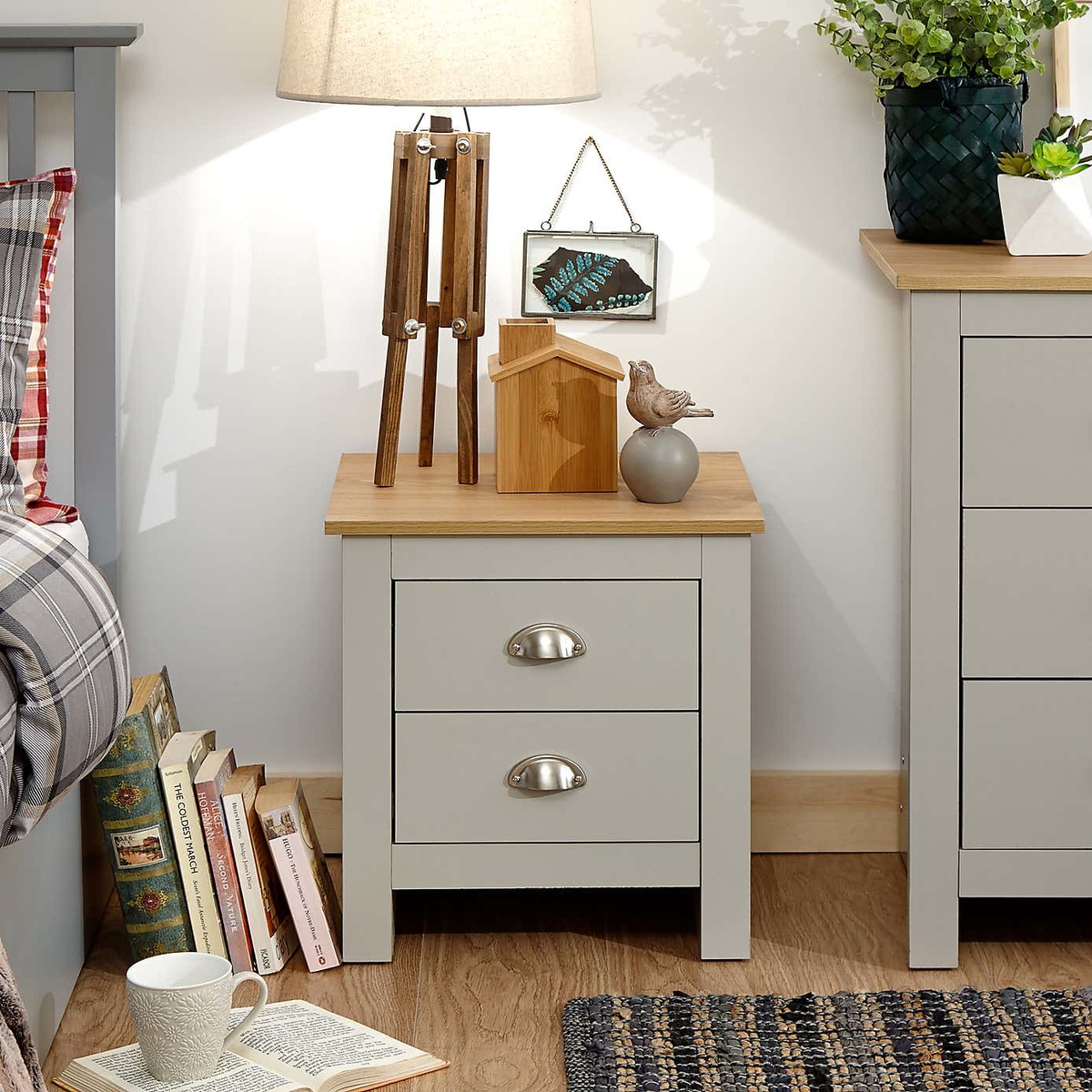 Lancaster Bedside Table Cream – image 2