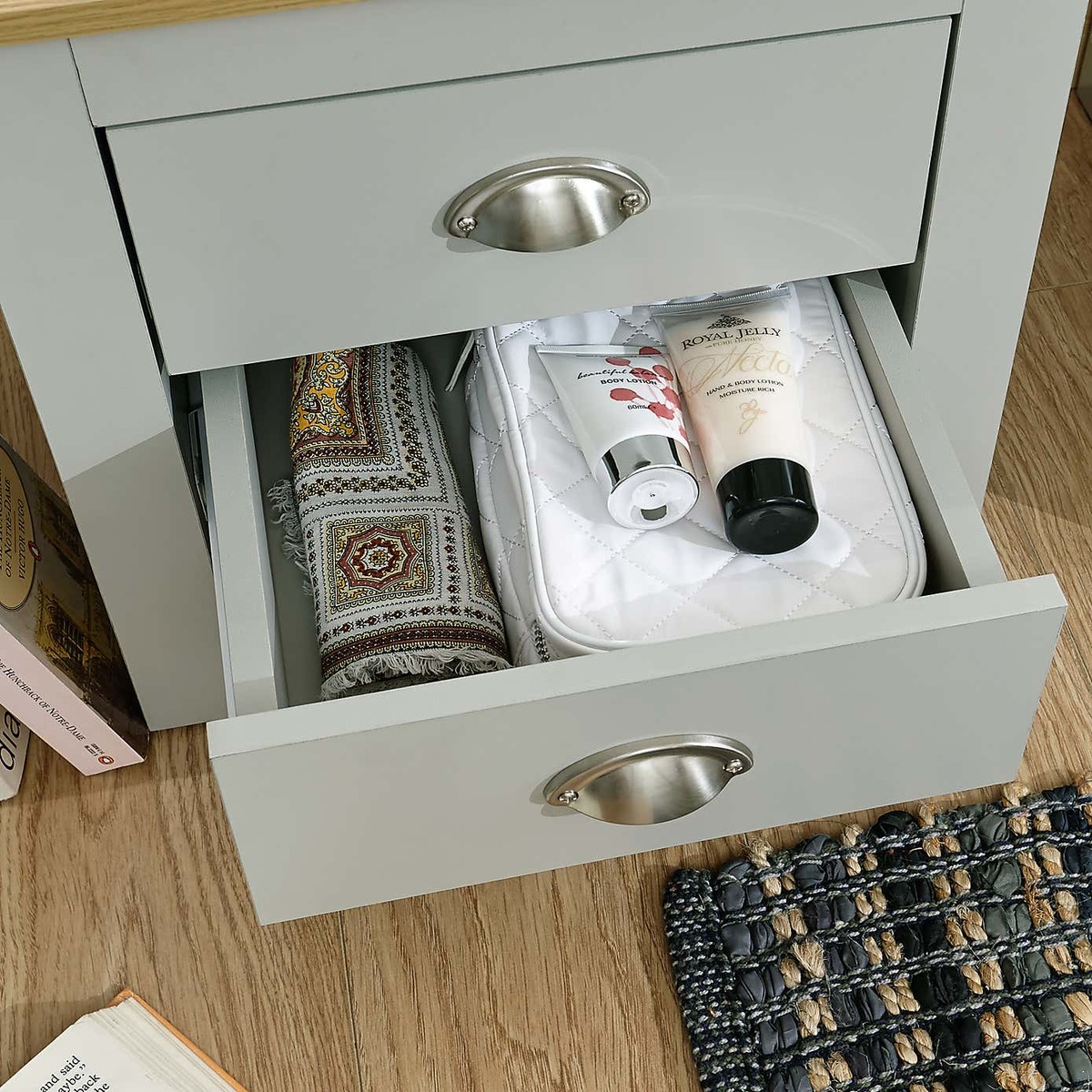 Lancaster Bedside Table Cream – image 4