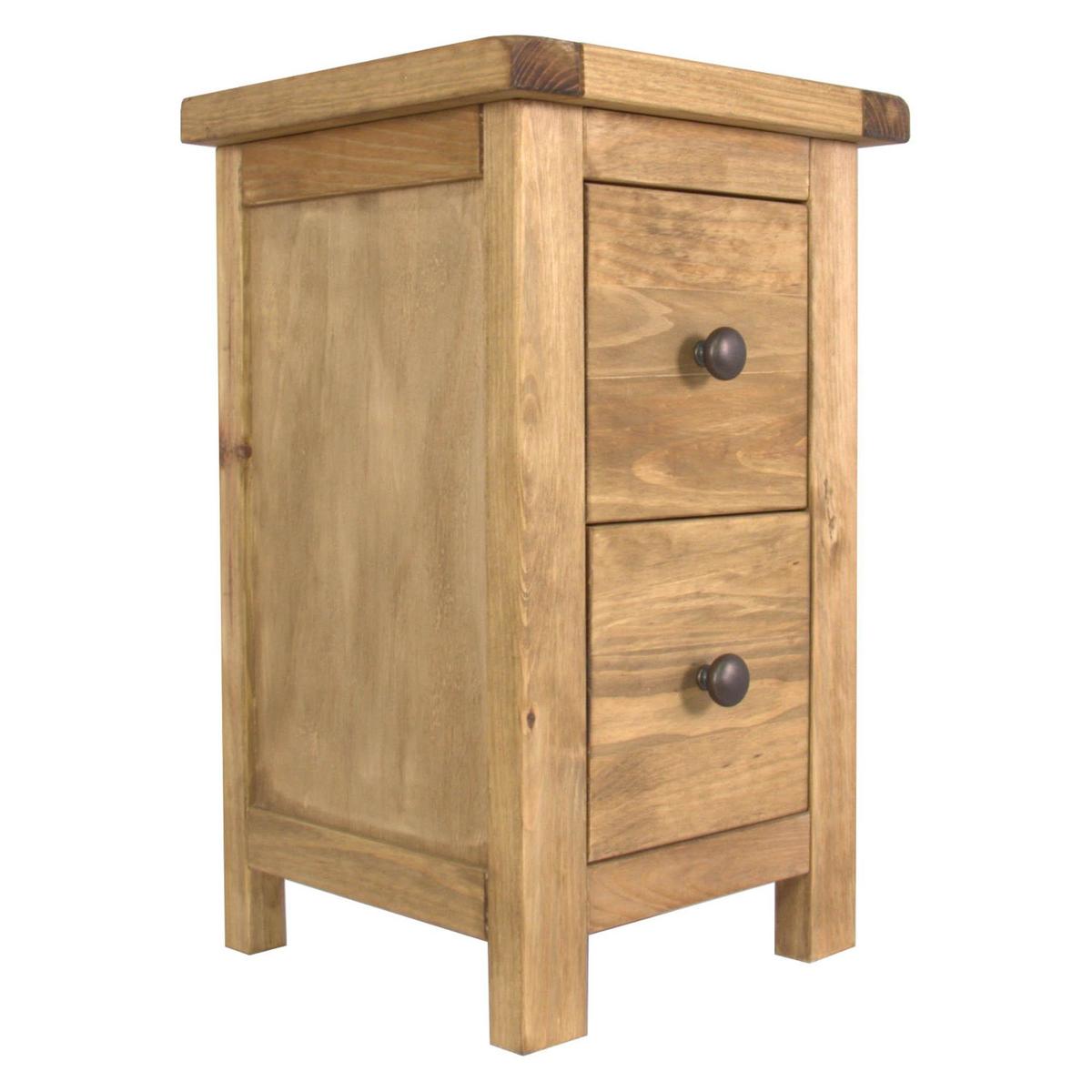 Sanford 2 Drawer Bedside Table Natural – image 2