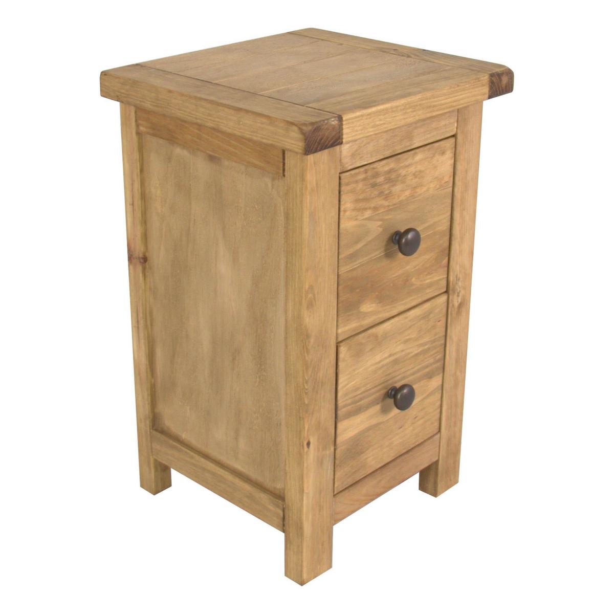 Sanford 2 Drawer Bedside Table Natural – image 4