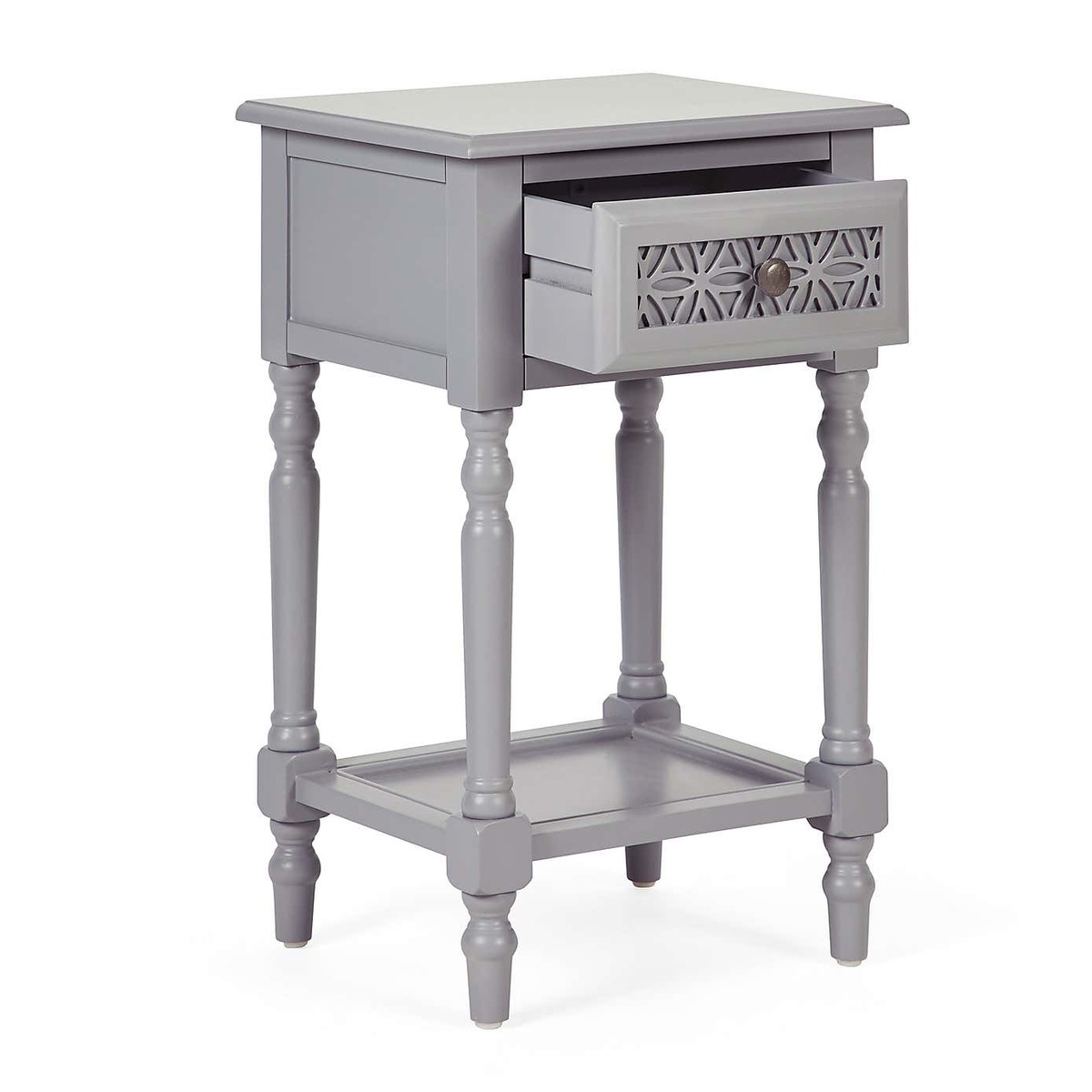 Carys 1 Drawer Bedside Table Grey – image 4