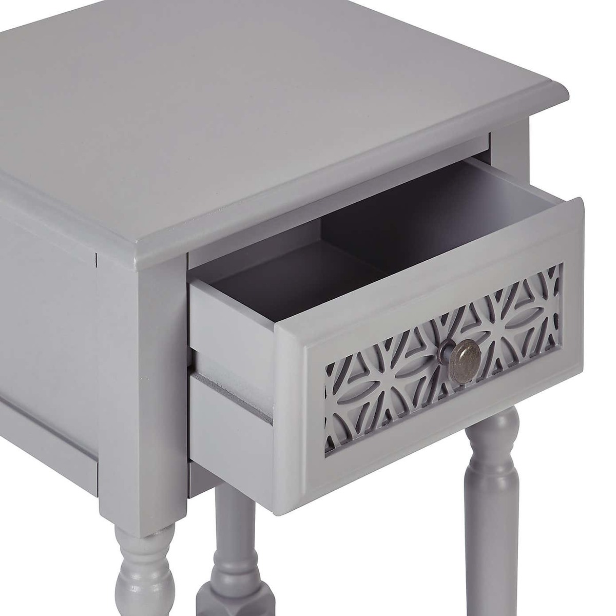 Carys 1 Drawer Bedside Table Grey – image 5