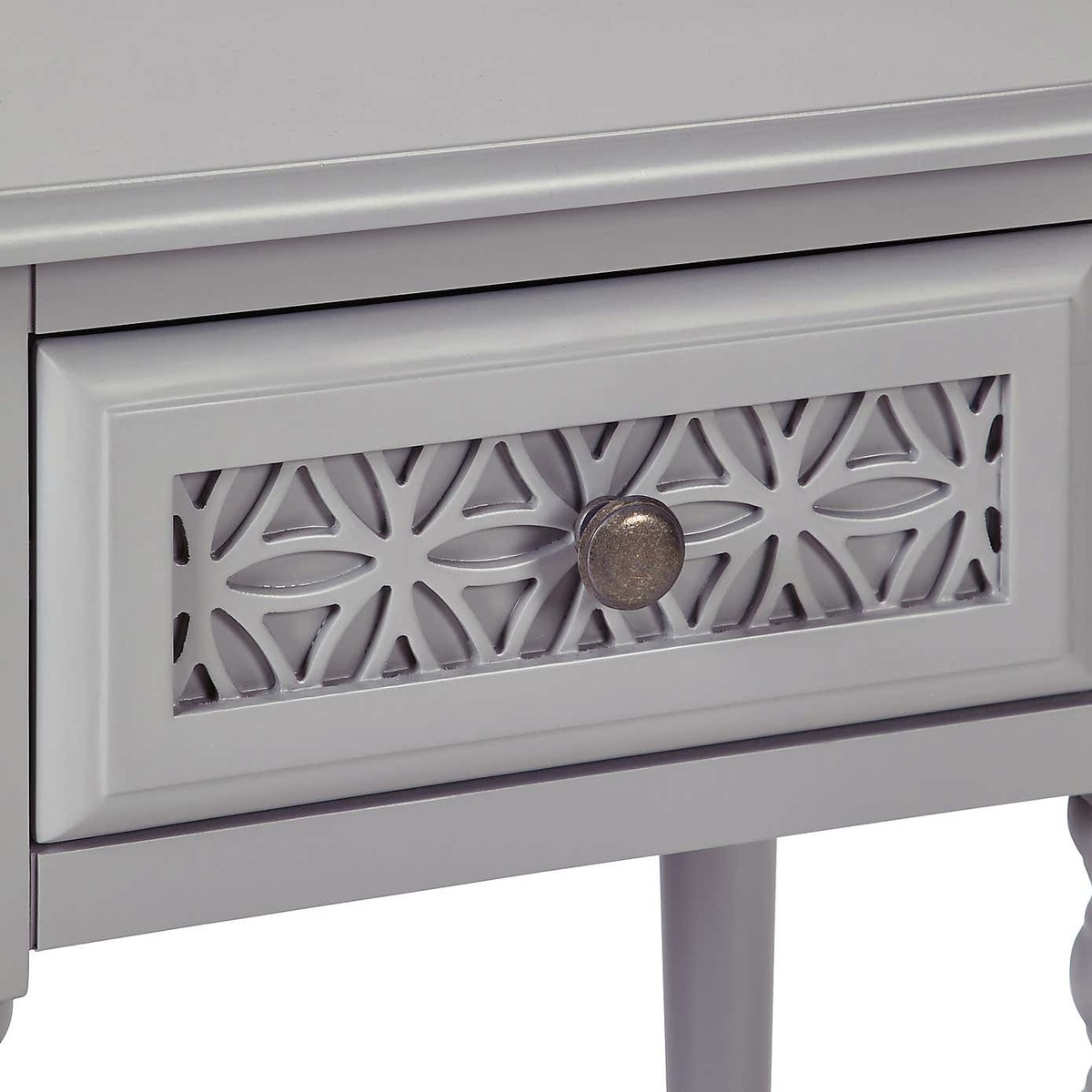 Carys 1 Drawer Bedside Table Grey – image 6