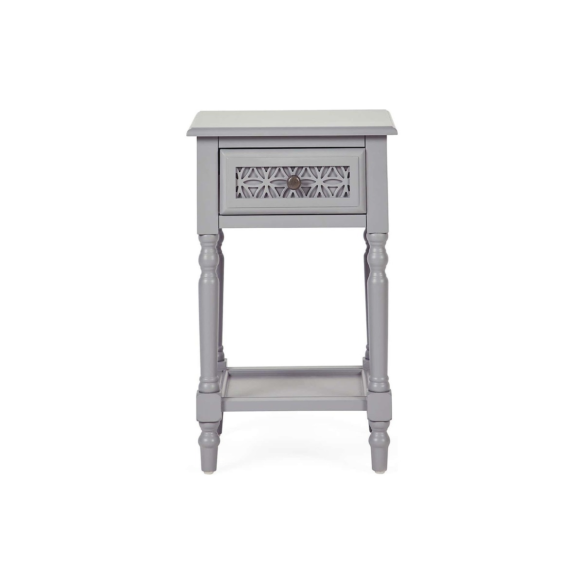 Carys 1 Drawer Bedside Table Grey – image 2