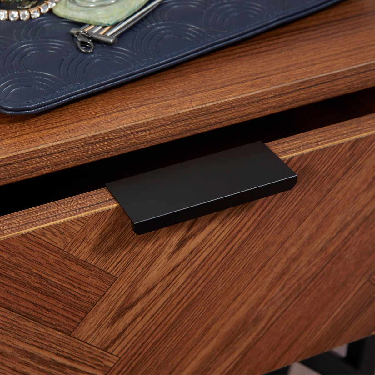 Rowe 1 Drawer Bedside Table Brown – image 3