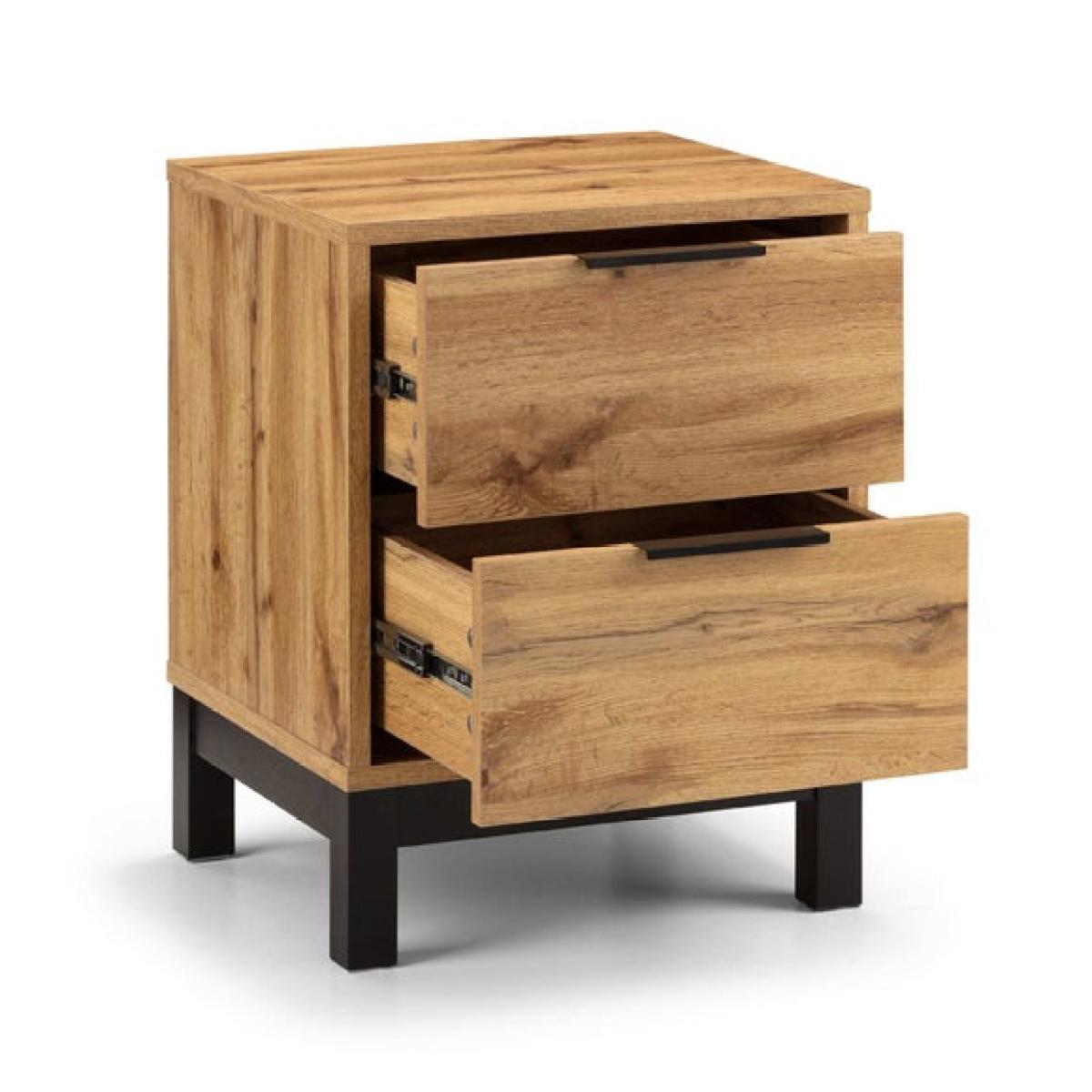 Bali 2 Drawer Bedside Table – image 4