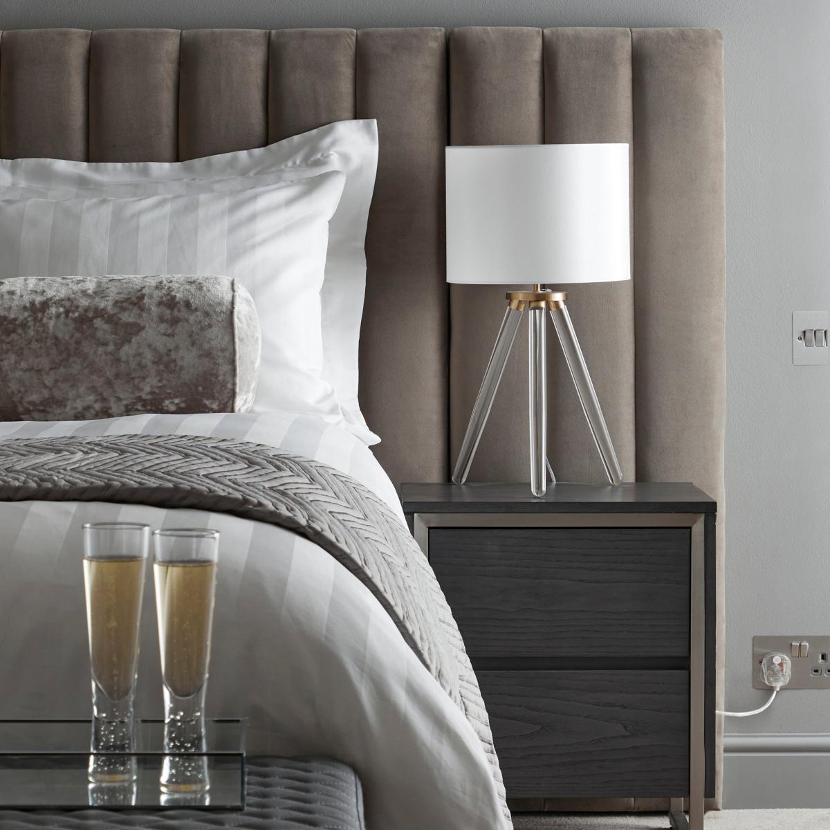 Logan Bedside Table Grey – image 6