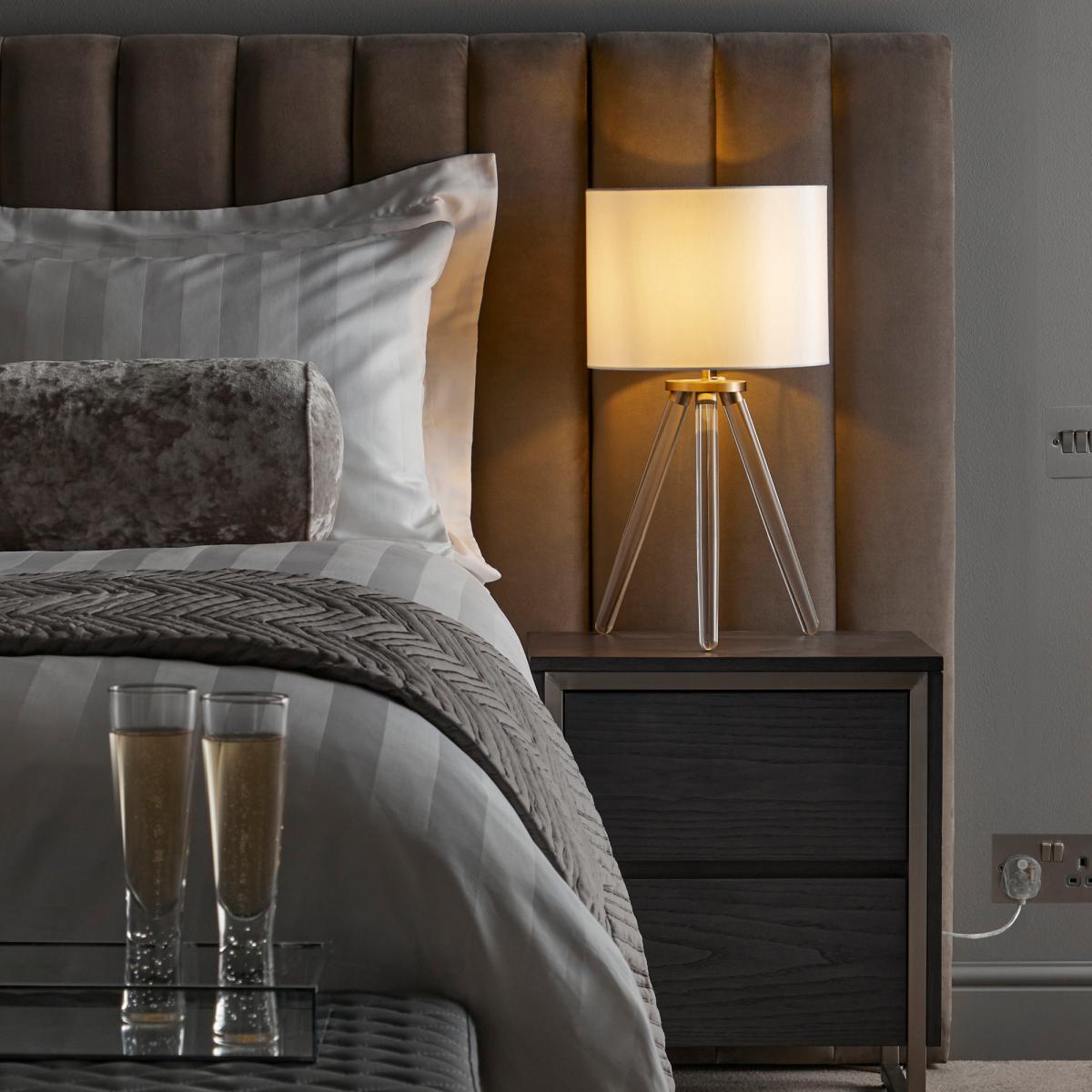 Logan Bedside Table Grey – image 7