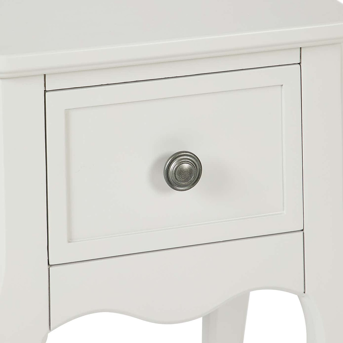 Clara 1 Drawer Bedside Table Grey – image 6