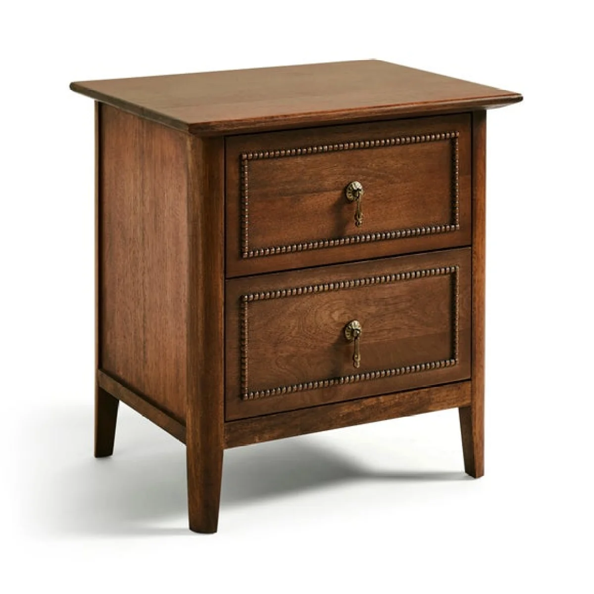 Ettie Beaded 2 Drawer Bedside Table, Mango Wood – image 7